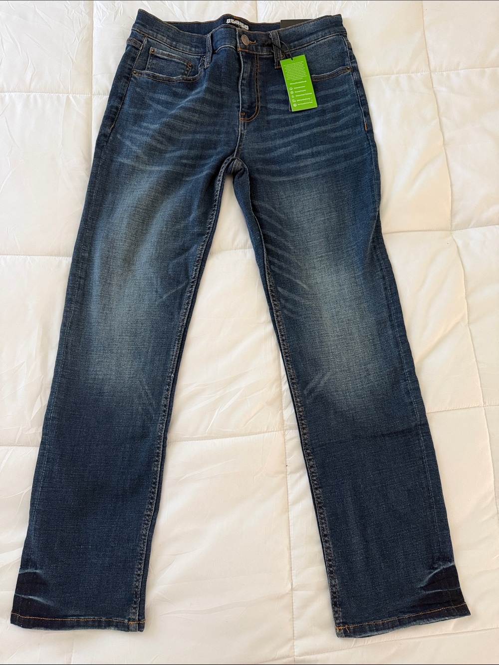 Men's Crash Straight-Leg Good-Flex Jeans in Dark Blue Denim 30x32